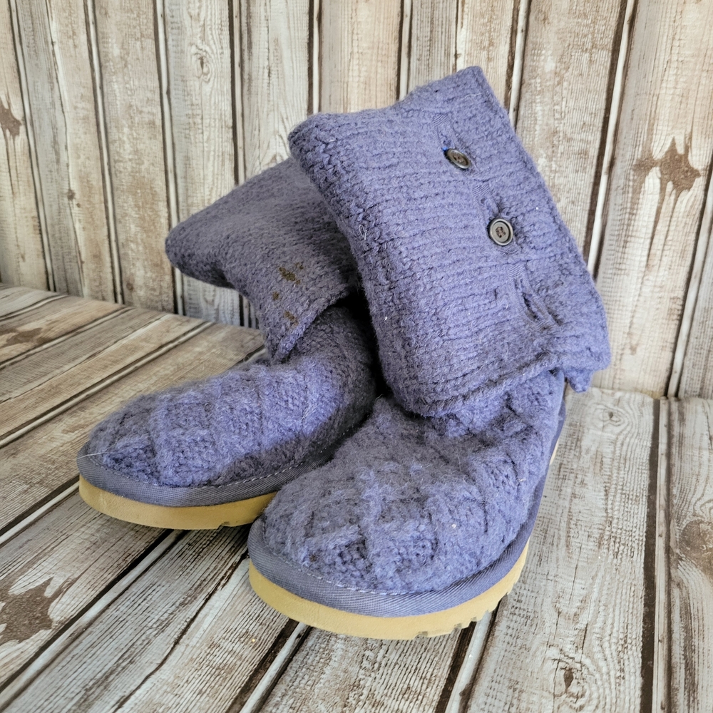 Navy Blue Ugg Sweater Boots
